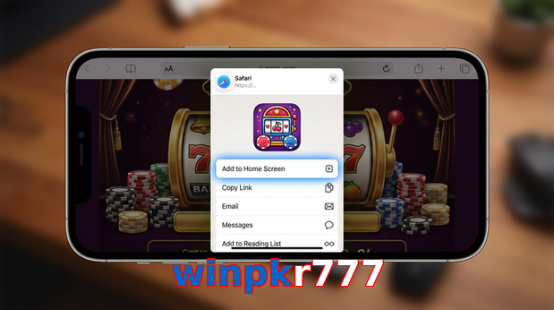 Game list for Winpkr777 ios section